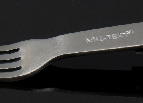 Милтек столовый набор ложка-вилка (логотип производителя) - интернет-магазни Викинг