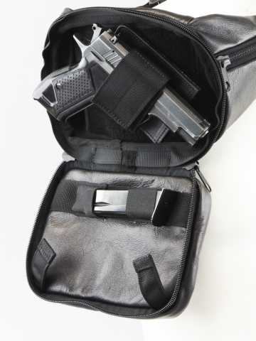A-Line А03К сумка-кобура (кожа) (вид изнутри фото 1) интернет-магазин Викинг