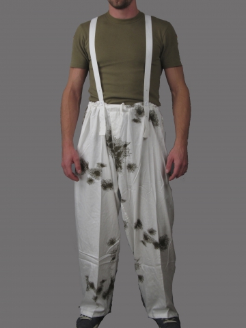 Бундесвер костюм маскировочный зимний нового образца (брюки спереди) - интернет-магазин Викинг