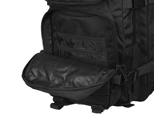 M-Tac рюкзак Large Assault Pack Laser Cut Black (обзор изображение 12) - интернет-магазин Викинг