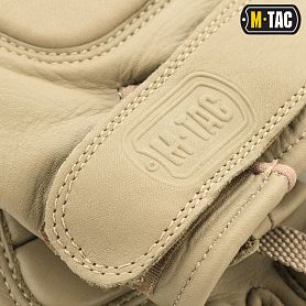 M-Tac перчатки тактические беспалые кожаные Assault Mk.1 хаки