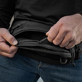 M-Tac  Waist Bag Hex Black