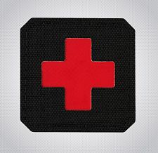 M-Tac  Medic Cross Laser Cut Red/Black