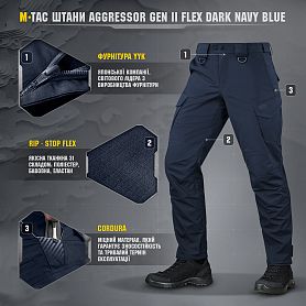 M-Tac   Aggressor Gen.II Flex Dark Navy Blue