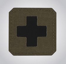 M-Tac  Medic Cross Laser Cut Black/Ranger Green