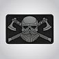 M-Tac  Bearded Skull 3D  Black/Grey