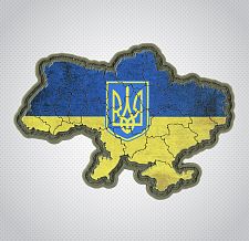 M-Tac нашивка Україна з гербом жовто синій