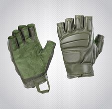 M-Tac перчатки тактические беспалые кожаные Assault Mk.1 олива