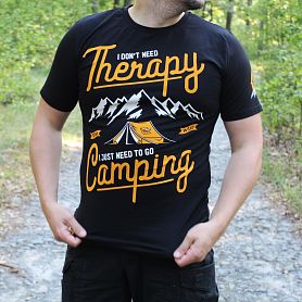    WGTac T-Shirt Camping Therapy Black