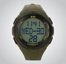 M-Tac годинник тактичний з крокоміром олива