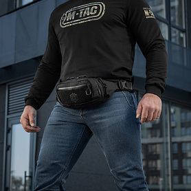 M-Tac  Waist Bag Hex Black
