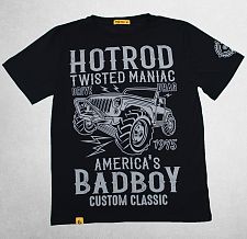    WGTac T-Shirt BadBoy HotRod Black