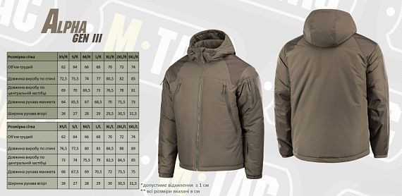 M-Tac куртка зимова Alpha Gen.III Dark Olive
