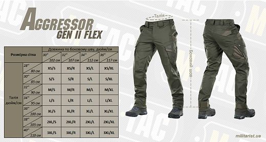 M-Tac брюки Aggressor Gen.II Flex Special Line Army Olive