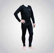 Термобелье мужское Tramp Warm Soft комплект (футболка+штаны) черный