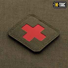 M-Tac  Medic Cross Laser Cut Red/Ranger Green